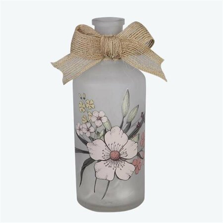 YOUNGS Glass Bottle with Painted Design LED Light 21820